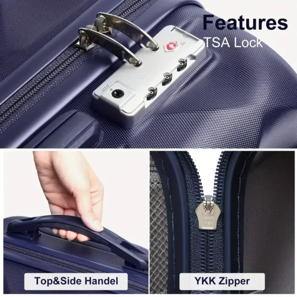 4 Wheel Hard Shell Cabin Suitcase