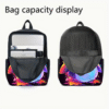 3 Piece Adorable Penguin Backpack Set